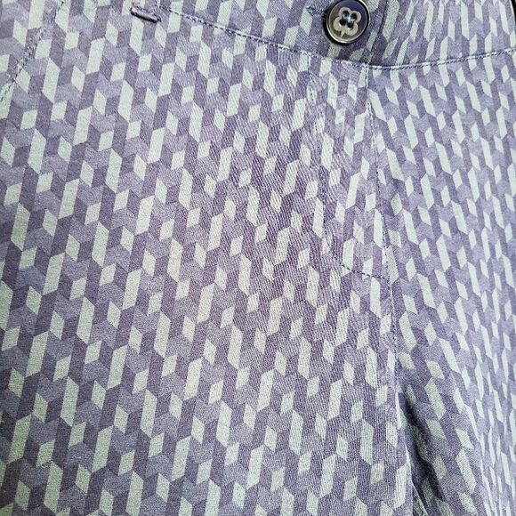 Betabrand Blue Chevron Pant - Picture 3 of 5